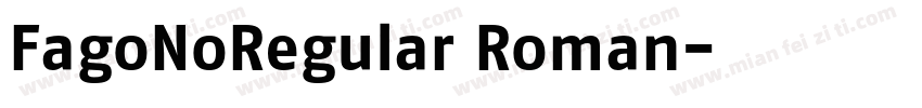 FagoNoRegular Roman字体转换